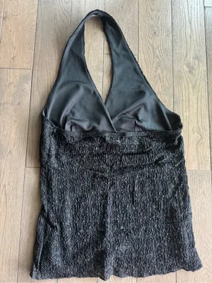 Black Halter One-Piece Top thumbnail 3