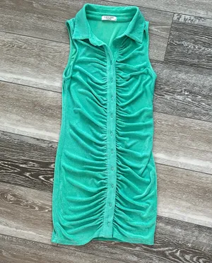 Lavish Tuscaloosa Sz M Ruched Knit Dress Sleeveless Cute & Comfy thumbnail 2