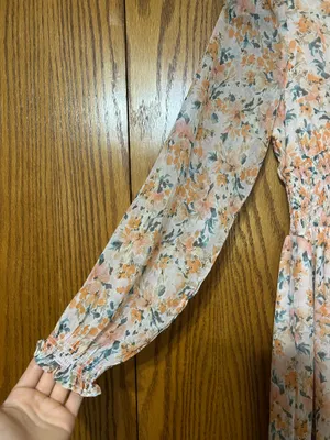 Patrons of Peace Pink floral dress thumbnail 4