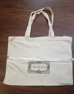 Gucci Reusable Cotton Canvas Tote Large 19x14x7 thumbnail 1