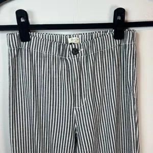 Brandy Melville John Galt Tilden Pants Black White Stripe High Rise School Small thumbnail 2