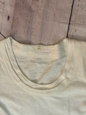 J. Crew Ivory Scoop Neck Long Sleeve Top thumbnail 2
