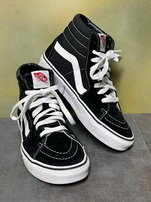 Vans Sk8-Hi Skate Black Suede/Canvas Shoes Women's Size 7.5 thumbnail 13