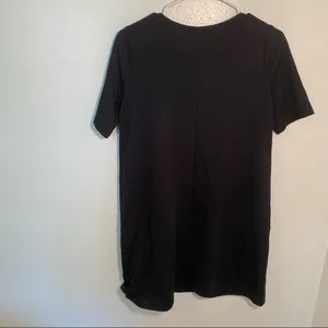 Abercrombie & Fitch Women's Size Medium Short Sleeve Ponte Shift Dress Black thumbnail 8