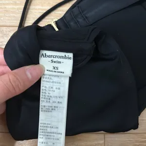 Abercrombie and fitch‎ black crochet bikini top size small thumbnail 3