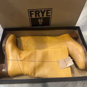 Frye Women’s Camryn Tall Pull On Boots Size 8M Color: Banana NIB thumbnail 2