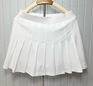 INDERO‎ White Pleated Tennis Skirt- Skort Size L thumbnail 1