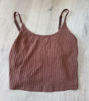 Old Navy Ribbed Spaghetti Strap Camisole - Chestnut Brown thumbnail 1