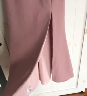 x Anthropologie Adena Side Slit Maxi Dress in Blush rose Pink thumbnail 7