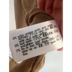 Zara Knit Vest Wm LG Brown V-Neck Sleeveless Cardigan Indie‎ Twee Preppy Grandma thumbnail 4