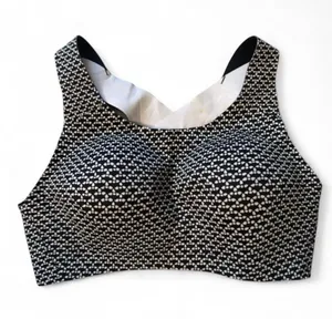 lululemon athletica Black & White Patterned Padded Sport Bra thumbnail 1