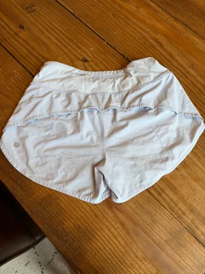 Lululemon Shorts Lined Light Blue High-Rise 4" thumbnail 2