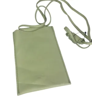 New Free People Dance all Night Crossbody leather wallet sage green thumbnail 1
