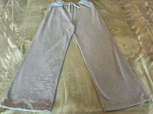 Women’s Cozy Wide-Leg Lounge Pants - Gray Size XS (0-2) thumbnail 1