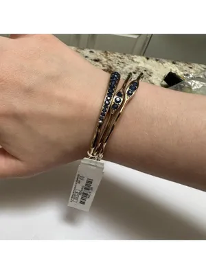 NWT Charming Charlie $13 Gold Tone Costume Bangle Bracelets thumbnail 2