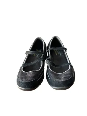 Skechers Size 6 Women Relaxed Fit Memory Foam Bikers Sneakers Black New thumbnail 5