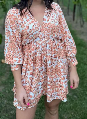 Boutique Dress Orange Size M thumbnail 1