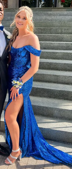 Blue Prom Dress thumbnail 1