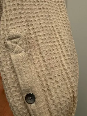Aerie Button-Up Waffle Knit Long Sleeve thumbnail 3