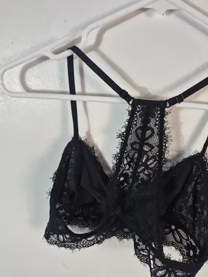 Aerie Black Lace Bralette S thumbnail 5
