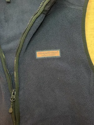 Vineyard Vines Navy blue fleece vest thumbnail 3