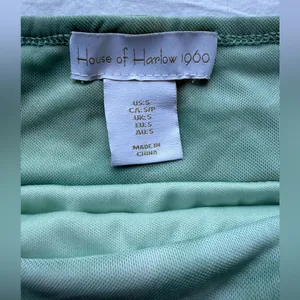 House of Harlow 1960 Mint Green Teal Tie Dye Ruched Maxi Skirt thumbnail 3