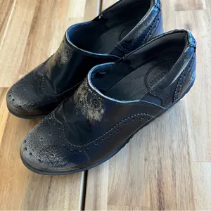 Ariat Women’s Black Leather Wingtip Slip-On Shoes Size 7.5 thumbnail 3