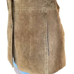 Vintage Hypo Active Light Brown Suede Leather Jacket Blazer Button Front thumbnail 5