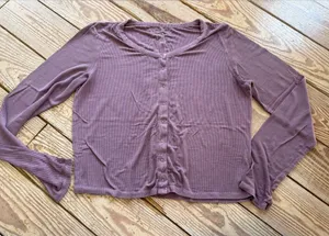 American Eagle soft & sexy ribbed top size L thumbnail 1
