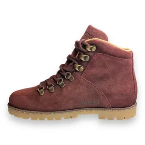 Birkenstock Women's‎ Size 7 Nubuck Leather Laced Ankle Boots Burgundy EU 38 thumbnail 6