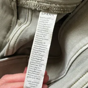 Spanx Stretch Twill Straight Leg Pants Olive Oil Green Pull On Women Size Medium thumbnail 10