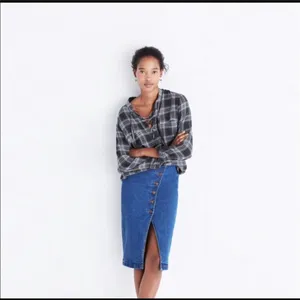 Madewell lace up flannel thumbnail 6