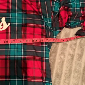 Joyspun‎ Womens Holiday Plaid Pajama Set Cheers Red Green L 12-14 JS4395051SA thumbnail 7