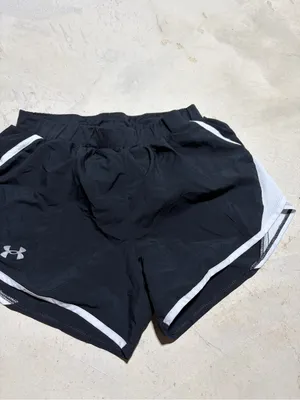 Under Armour Black Women's Athletic Shorts with White Trim small thumbnail 5