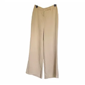 OGL Ecru Wide Leg Pants European Linen Blend High Rise NWT Medium Coastal Chic thumbnail 3