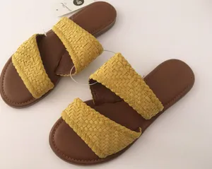 Yellow Woven Sandals, Size 8 1/2 thumbnail 3