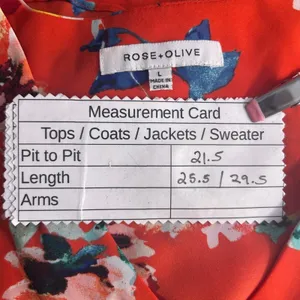 Rose‎ And Olive Boho Blouse Red Large thumbnail 11