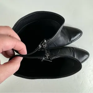Sam Edelman Hilary Black Pebbled Leather Ankle Boots Size 9.5‎ thumbnail 4