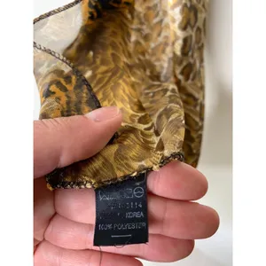 Tiger Stripe Chiffon Leopard Neck Wrap Scarf Womans Beautiful Sheer 13"W X 60"L thumbnail 4