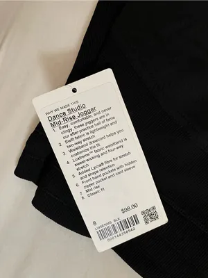 Lululemon NWT Dance Studio Mid Rise Joggers With Pockets Black Size 8 thumbnail 8