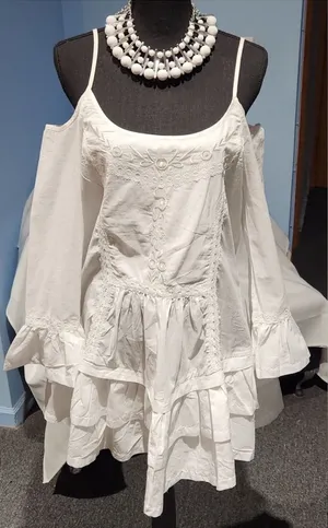 Solid Tunic Camisole Neckline Above Knee A-line Dress thumbnail 1