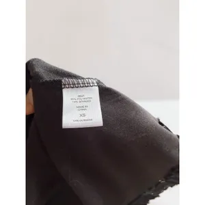 New York & Company Womens XS Black Fringe Hem Longline Open‎ Front Vest thumbnail 4