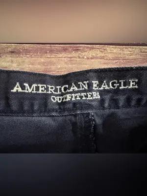 American Eagle Outfitters Black Distressed High-Rise Jean Shorts Size 2 thumbnail 5