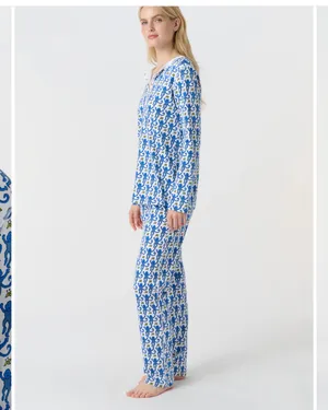 Roller Rabbit Pajamas Monkey Blue Long Sleeve thumbnail 3