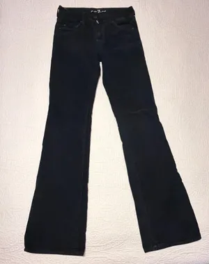 7 For All Mankind Black Flare Jeans thumbnail 1