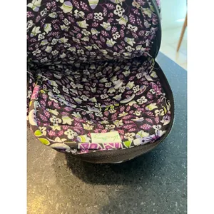 Vera Bradley quilted cotton backpack retired Plum Petals purple floral Bag thumbnail 3