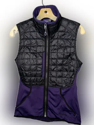 Patagonia Black & Purple Hybrid Vest thumbnail 1