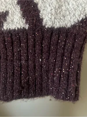 Shyanne Women's Off-the-Shoulder Fushia Cable Knit Sweater Small Cotton Blend thumbnail 3