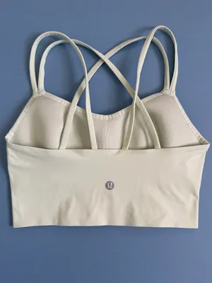 Lululemon Like a Cloud‎ Longline Sports Bra Light Support B/C Cup Kohlrabi Green thumbnail 4