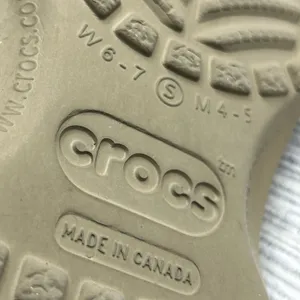 CROCS unisex basic Classic Sandals Clogs Shoes Beige/Tan Size W6-7 M 4-5 thumbnail 10